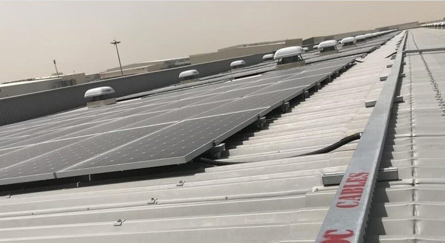 913 kWp Grid Tied, Roof Mounted Solar Project for Freight Complexes