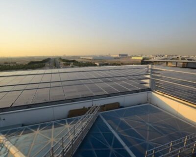 شبكة ألواح شمسية بقدرة 1000 كيلووات من ذروة القدرة، مشروع طاقة شمسية للمقر الرئيسي لدبي الجنوب